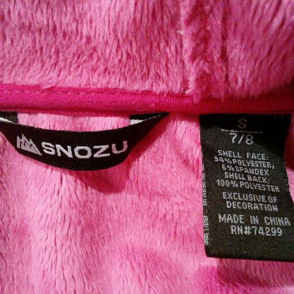 SNOZU Girls Faux Fur Jacket Small 7/8 - Picture 5 of 7